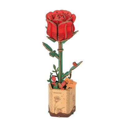 Puzzle en bois - Red Rose