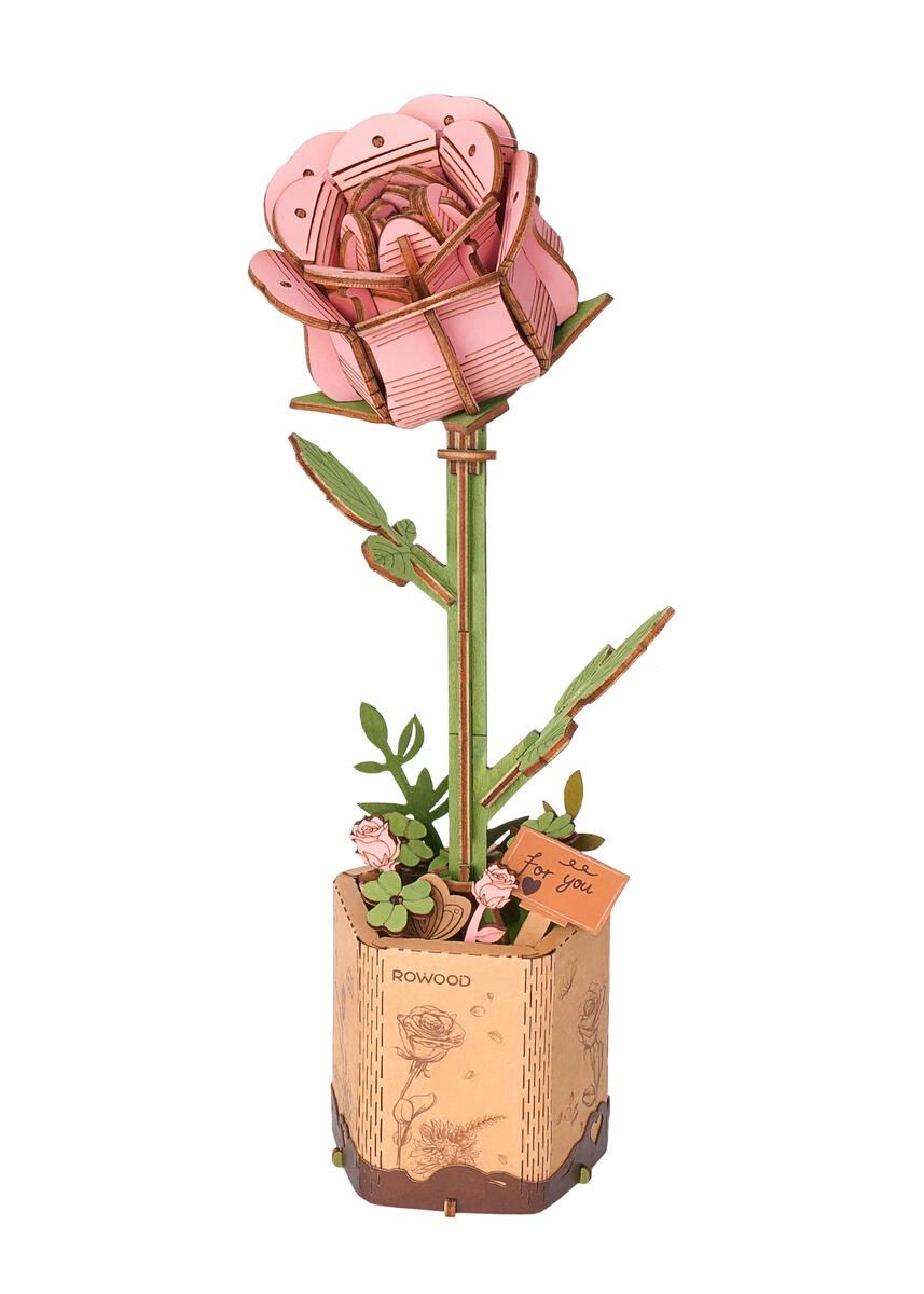 Puzzle en bois - Pink Rose