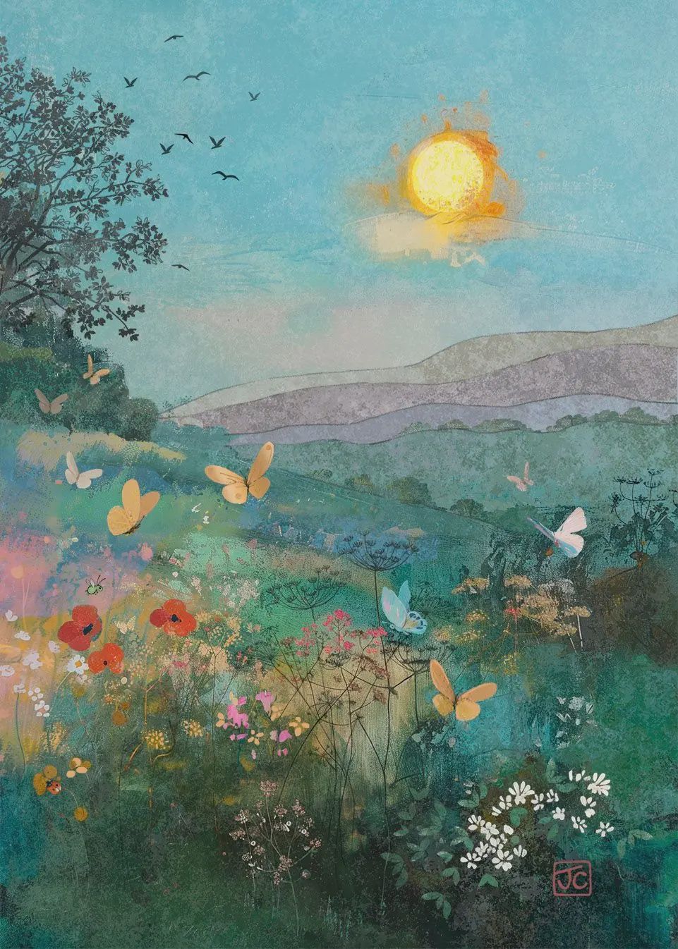 Carte Papillions aux soleil