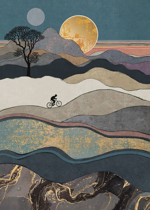 Carte Cyclist Colines