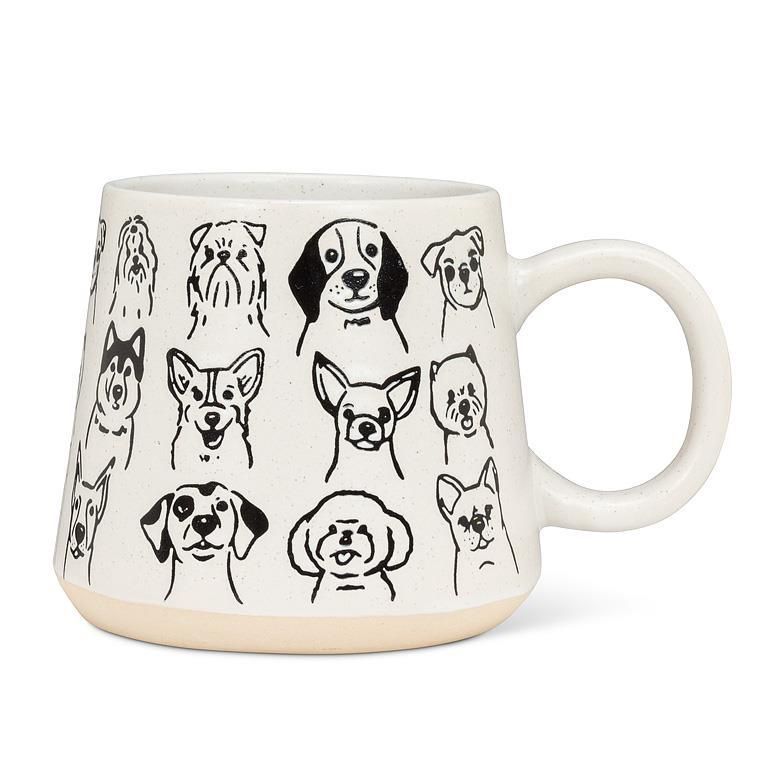 Tasse chiens noir et blanc