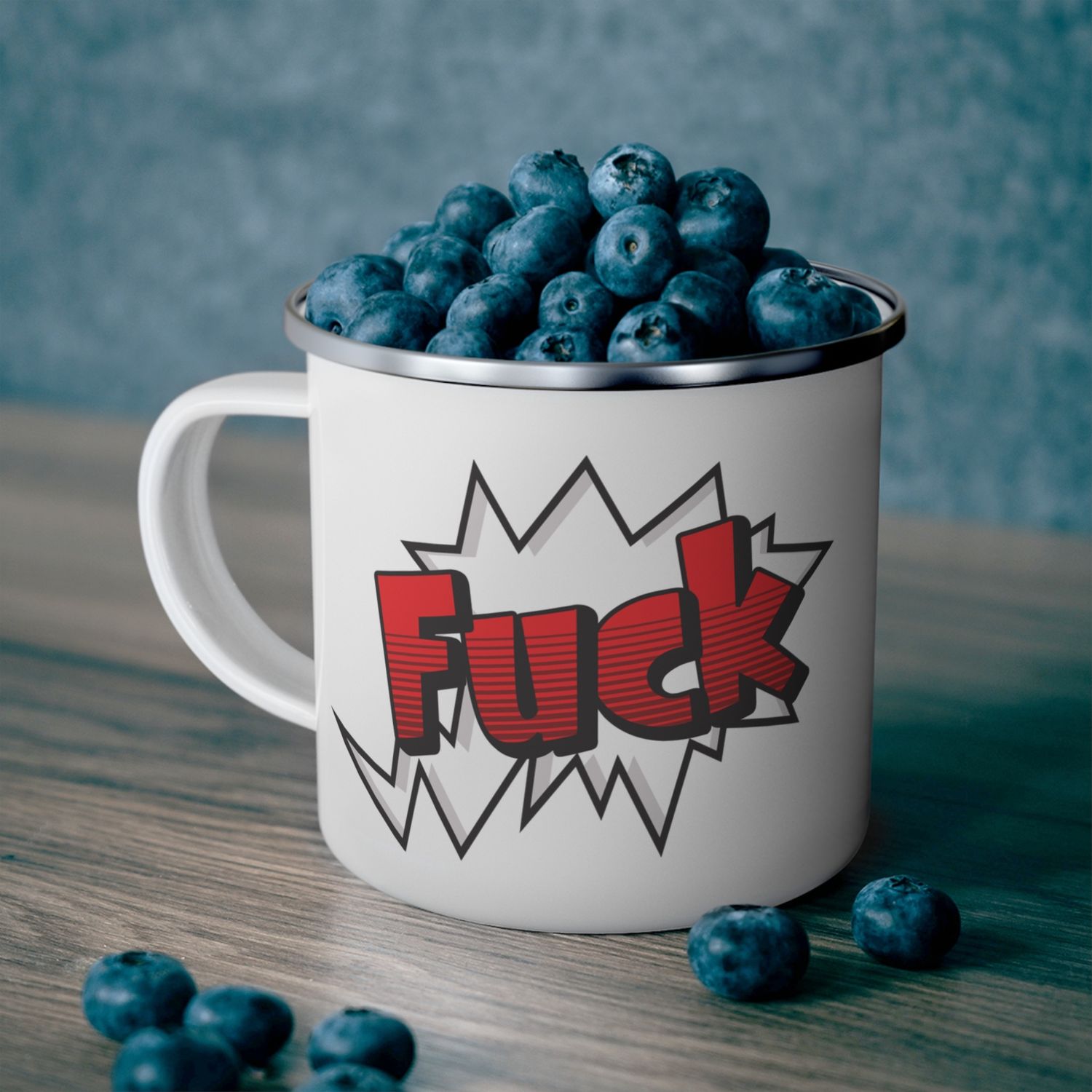 Tasse en émail - Fuck