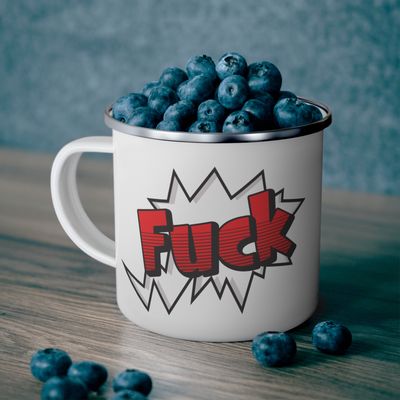 Tasse en émail - Fuck