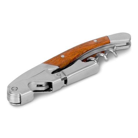 Tire-bouchon de sommelier à manche en bois