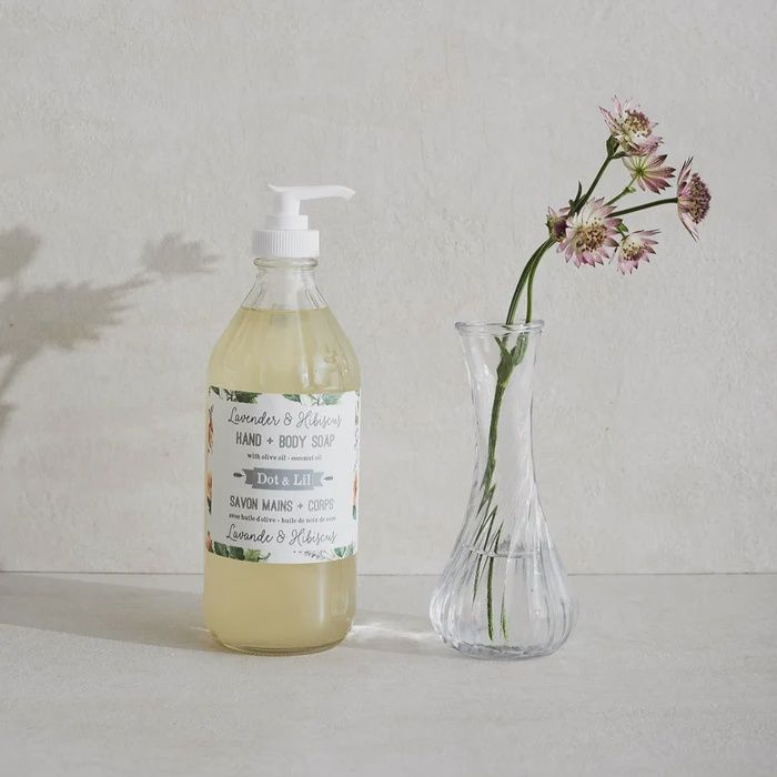 Savon liquide Lavande &amp; Hibiscus