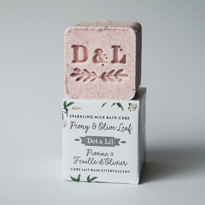 Cube de lait de bain Pivoine &amp; Feuille d'olivier
