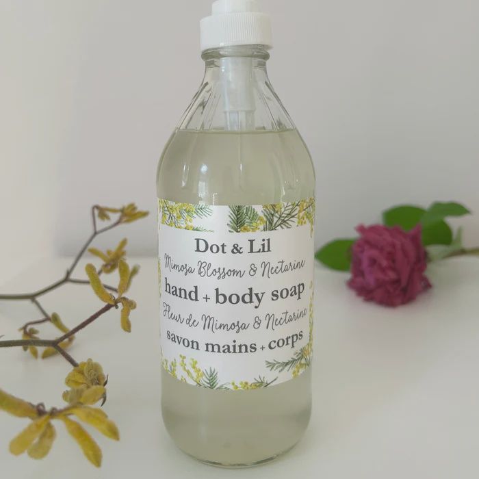 Savon liquide Fleur de mimosa &amp; Nectarine