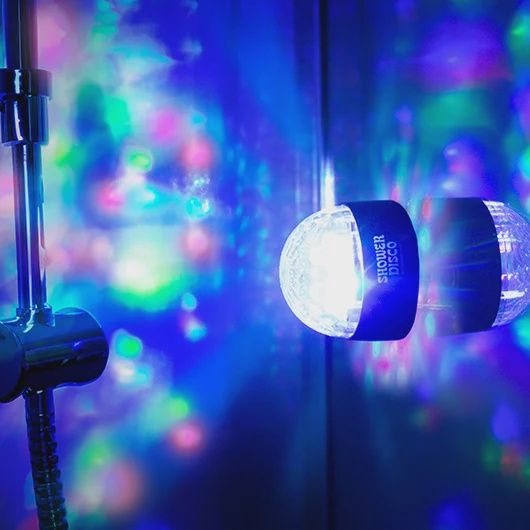 Lumière disco de douche