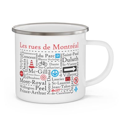 Tasse Émail Rues de Montréal