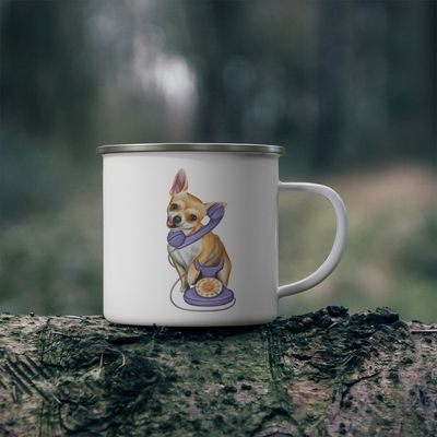 Tasse en émail Chihuahua