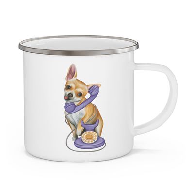 Tasse en émail Chihuahua