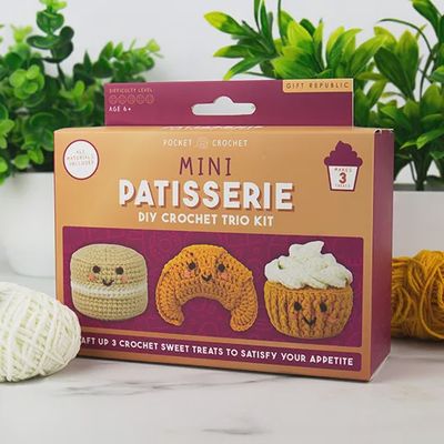 Kit trio de mini patisserie à crocheter soi-même - GR110001