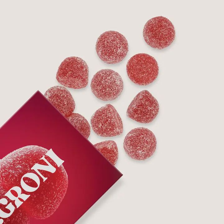 Bonbons gélifiés Negroni, bonbons moelleux, 100 % naturels