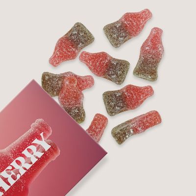 Bonbons gélifiés Cherry Fizz, bonbons à mâcher, 100 % naturels