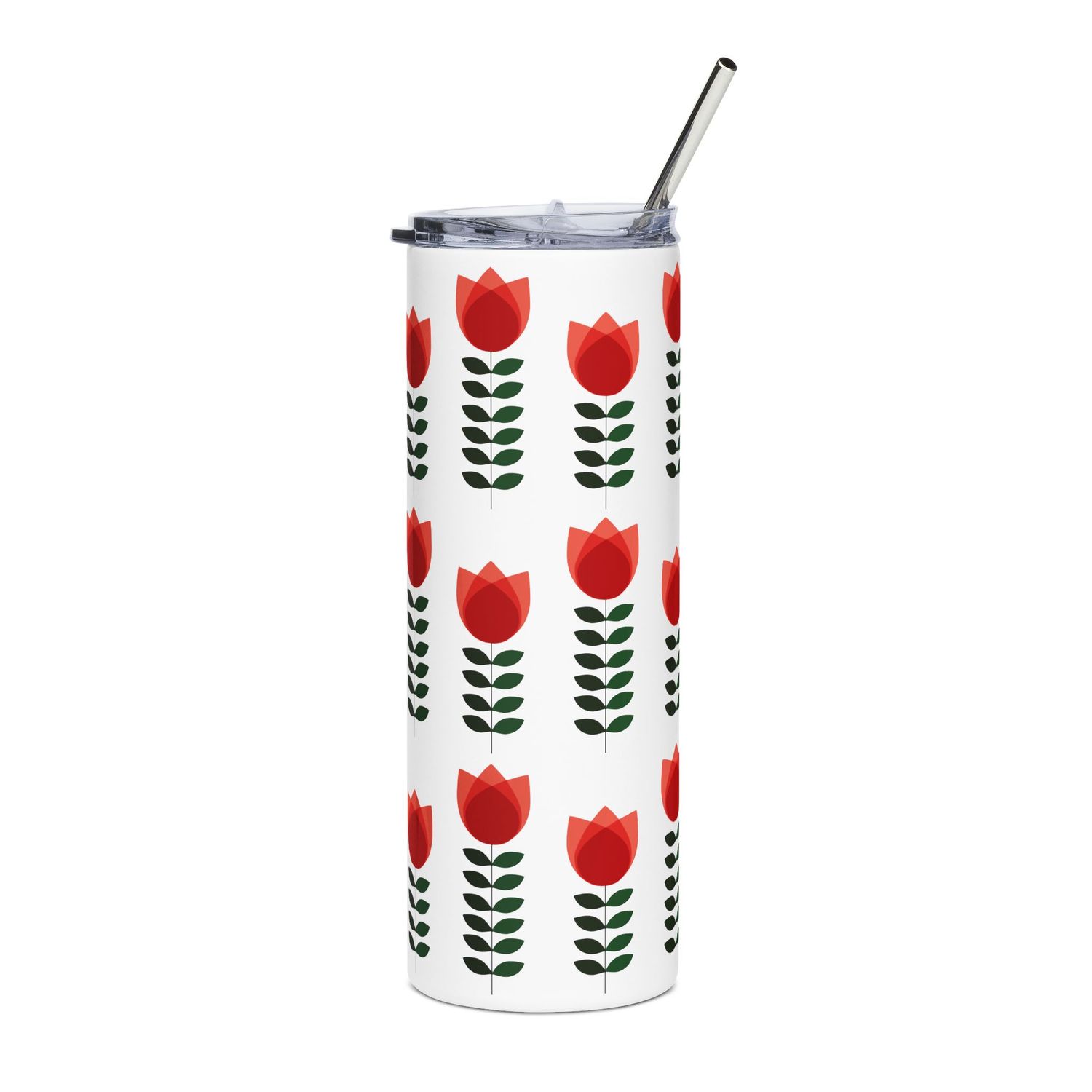 Gobelet Retro #10 - Rose rouge