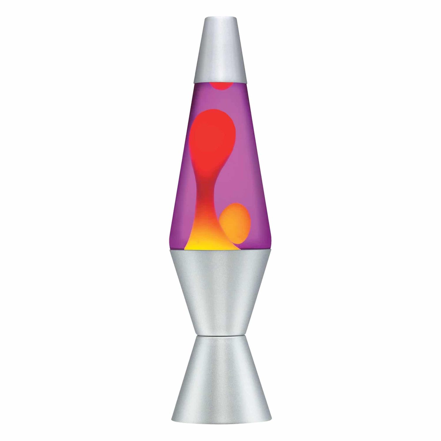 Lava Lamp 14.5 - Jaune/Mauve/Argent