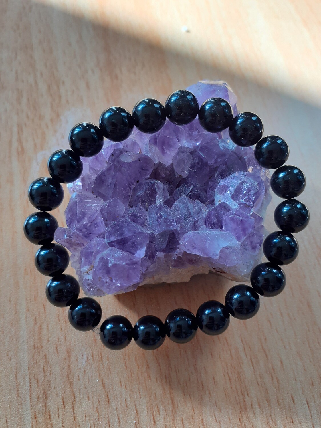 BRACELET BOULE 8MM ONYX
