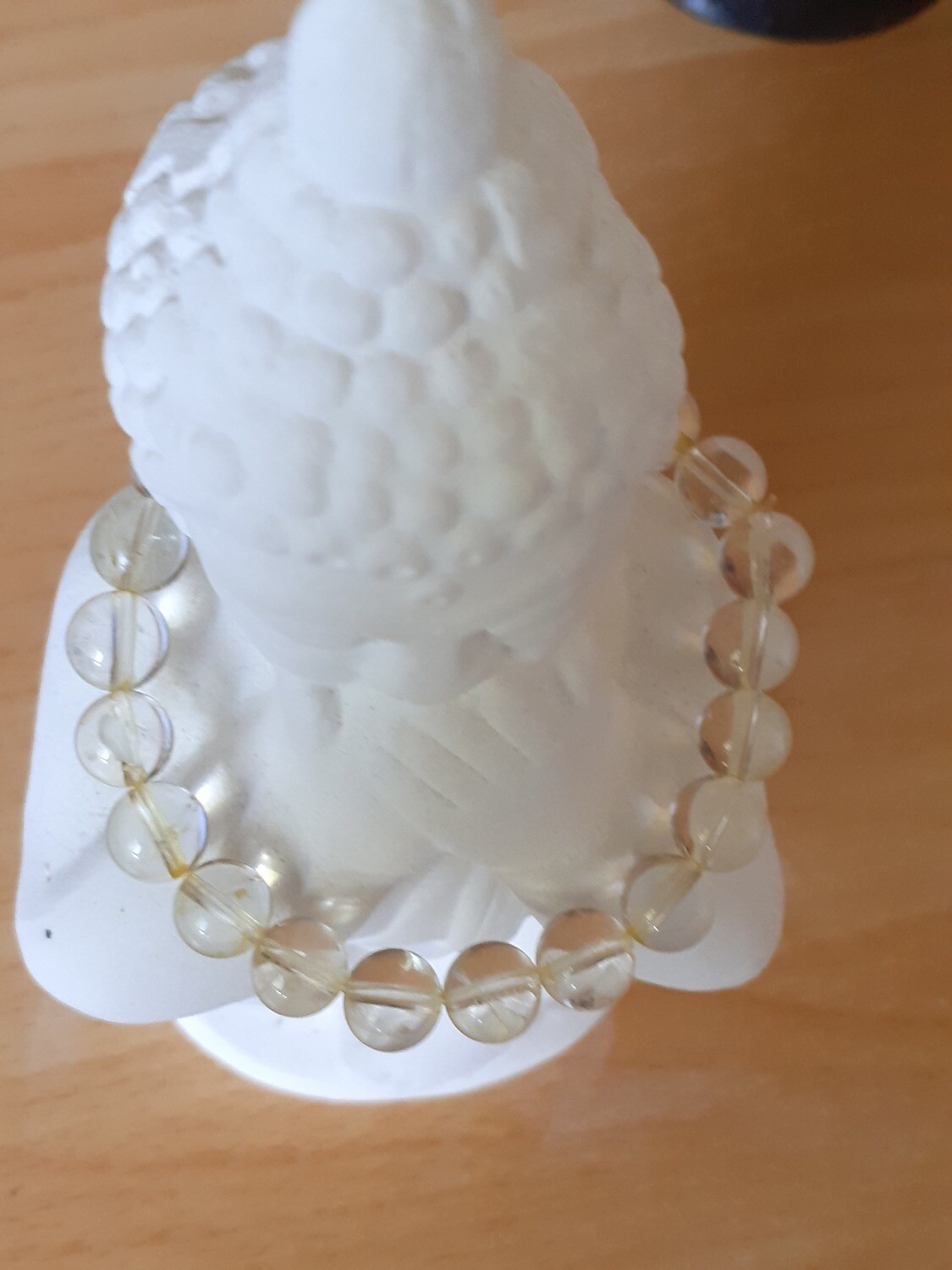 BRACELET BOULES 8MM CITRINE NATURELLE ( BRESIL)