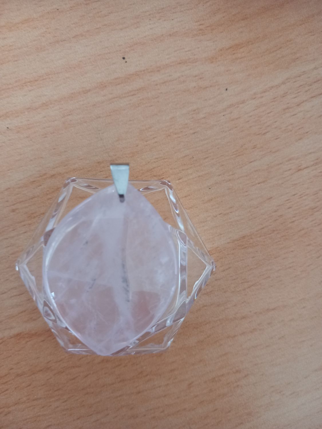 PENDENTIF QUARTZ ROSE