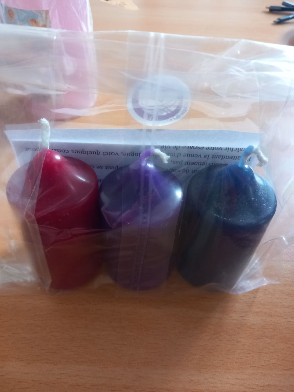 BOUGIES TRIO RITUEL DE NETTOYAGE AVEC BOUGIE OFFERTE POUR L ESPRIT DU LIEU