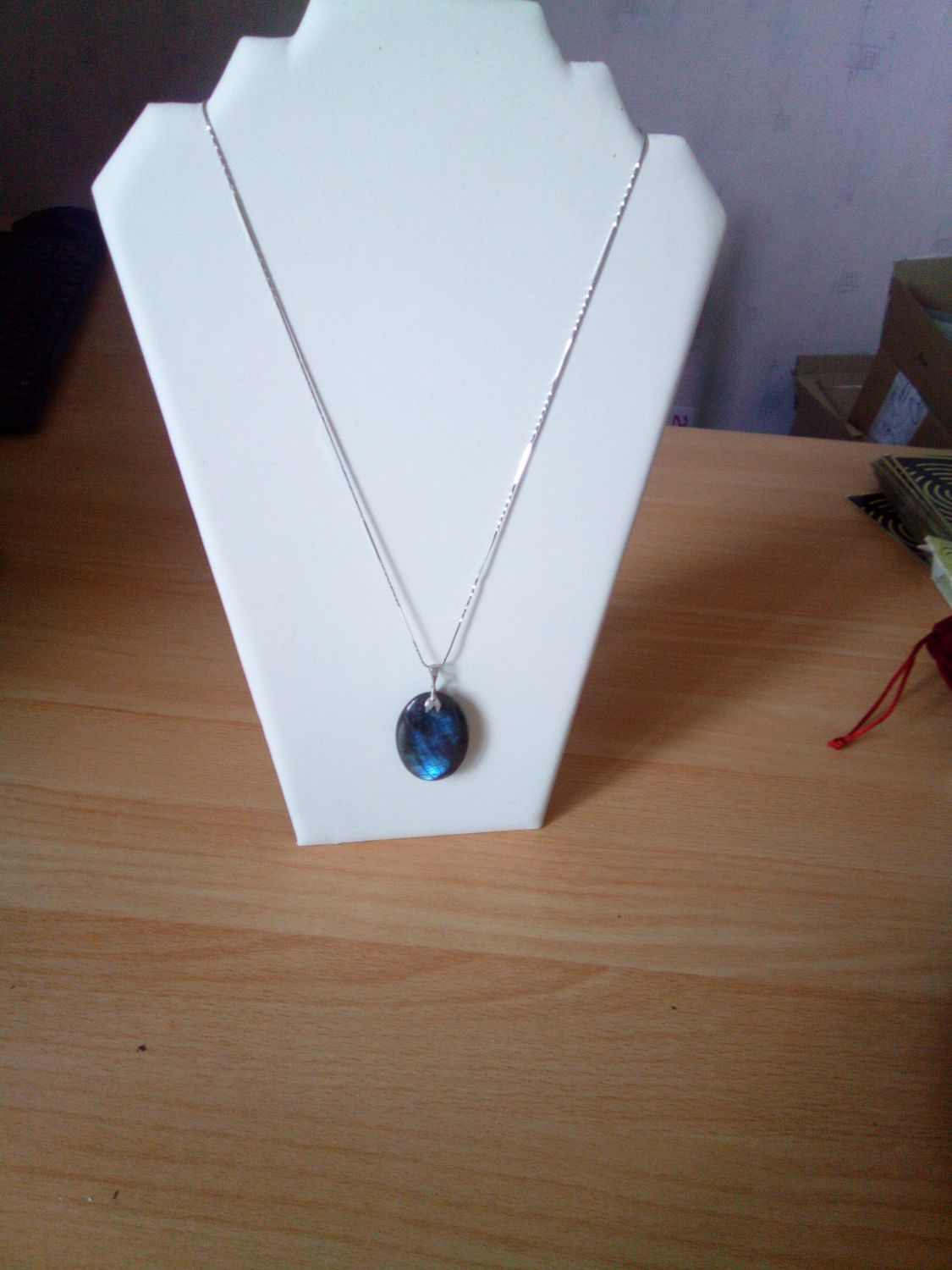 COLLIER LABRADORITE ARGENT 925