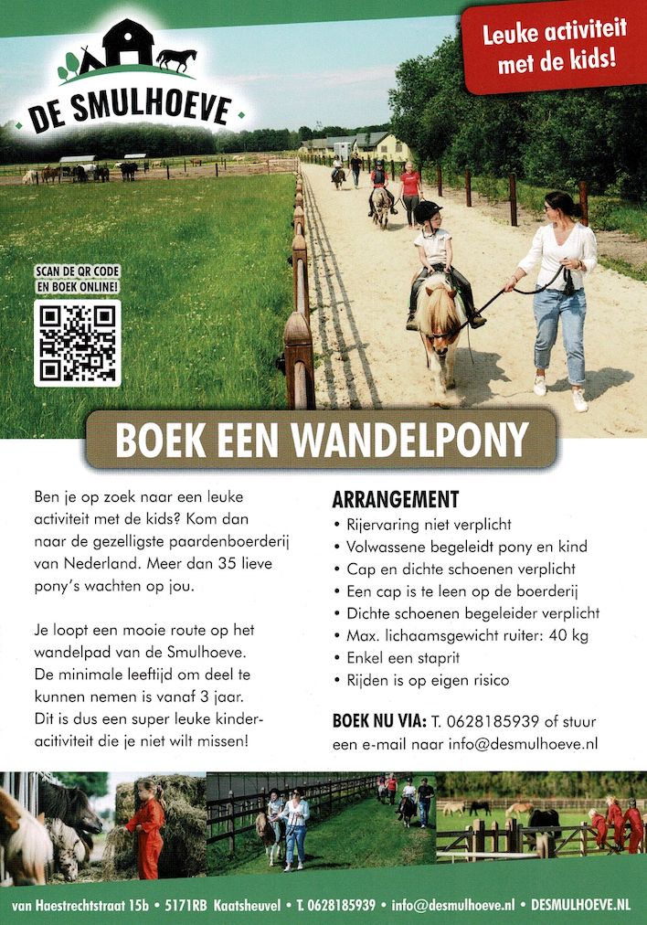 De Smulhoeve: wandelpony