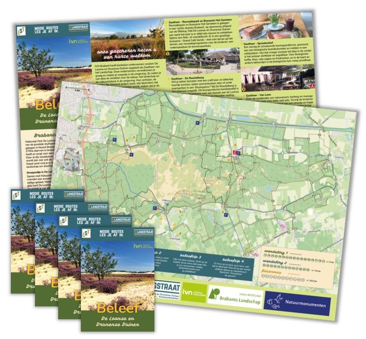 Routekaart De Loonse en Drunense Duinen