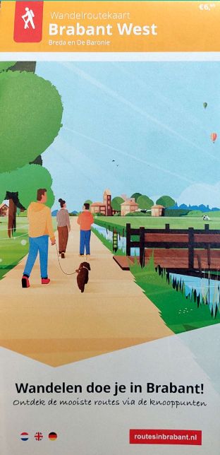 Wandelroutekaart Brabant West