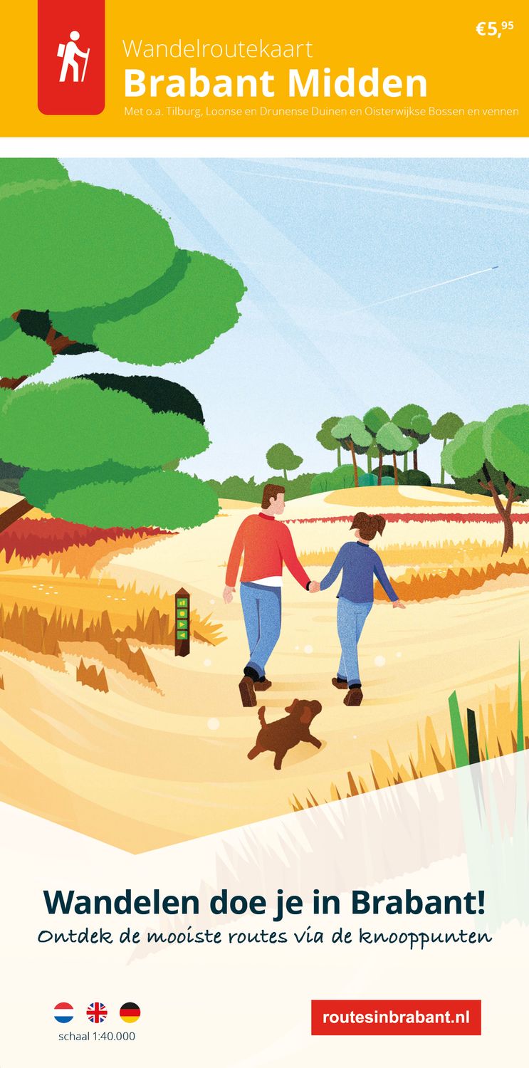 Wandelroutekaart Brabant Midden