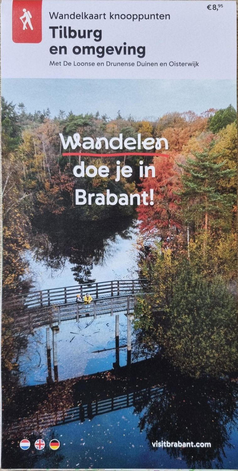 Wandelkaart knooppunten Tilburg en omgeving
