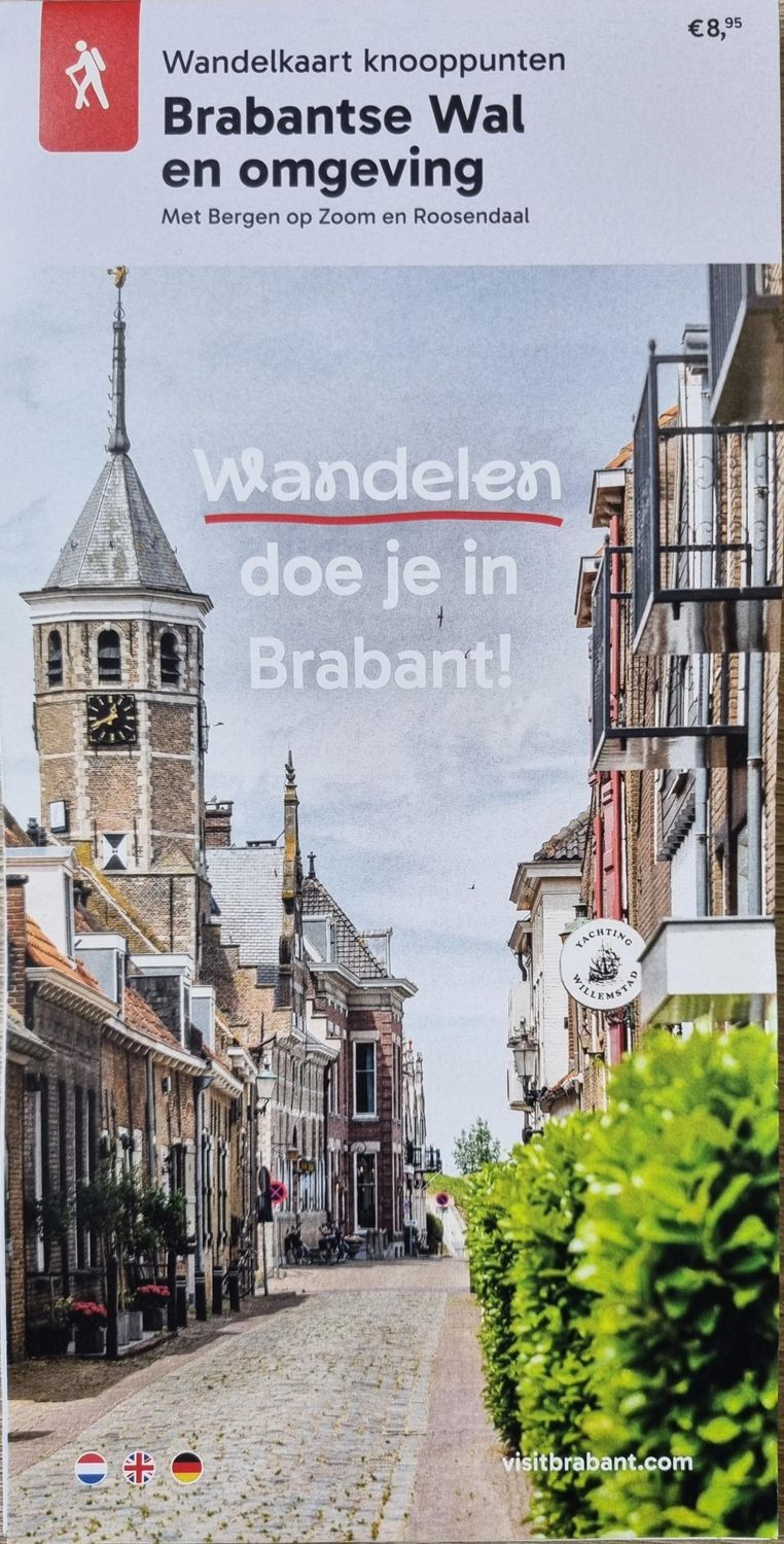 Wandelkaart knooppunten Brabantse Wal en omgeving
