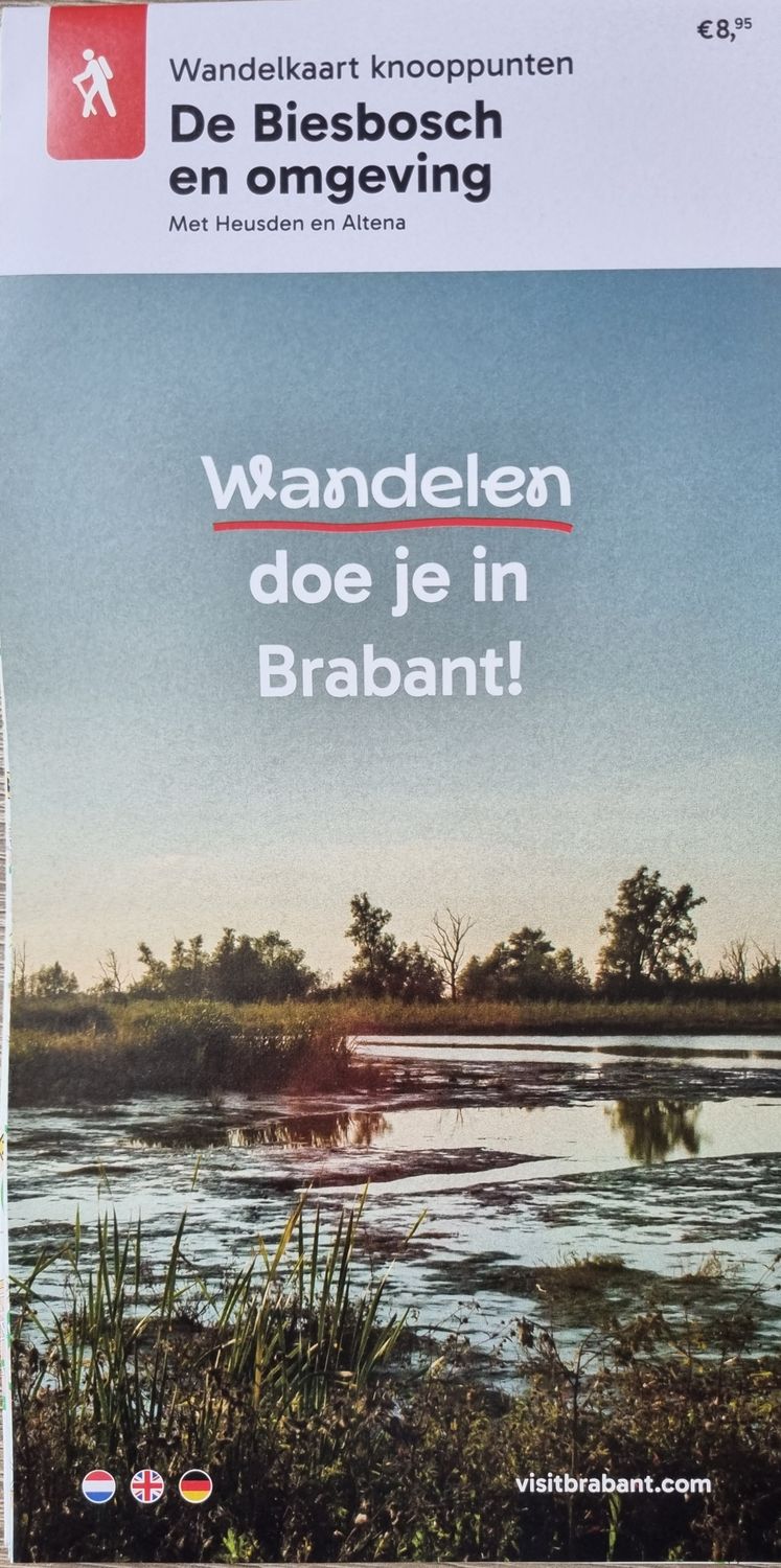 Wandelkaart knooppunten De Biesbosch en omgeving