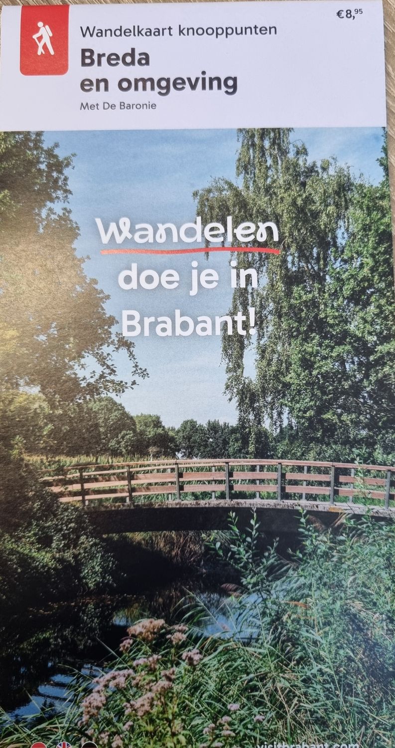 Wandelkaart knooppunten Breda en omgeving