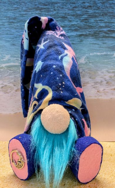 Midnight Mermaid Gnome