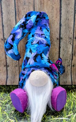 Purple Butterfly Gnome
