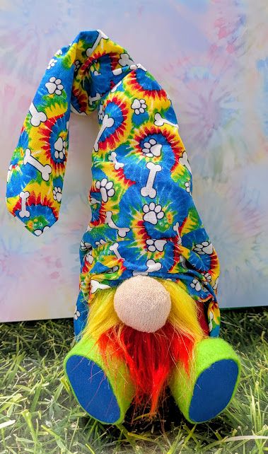 Tie Dye Bones Gnome