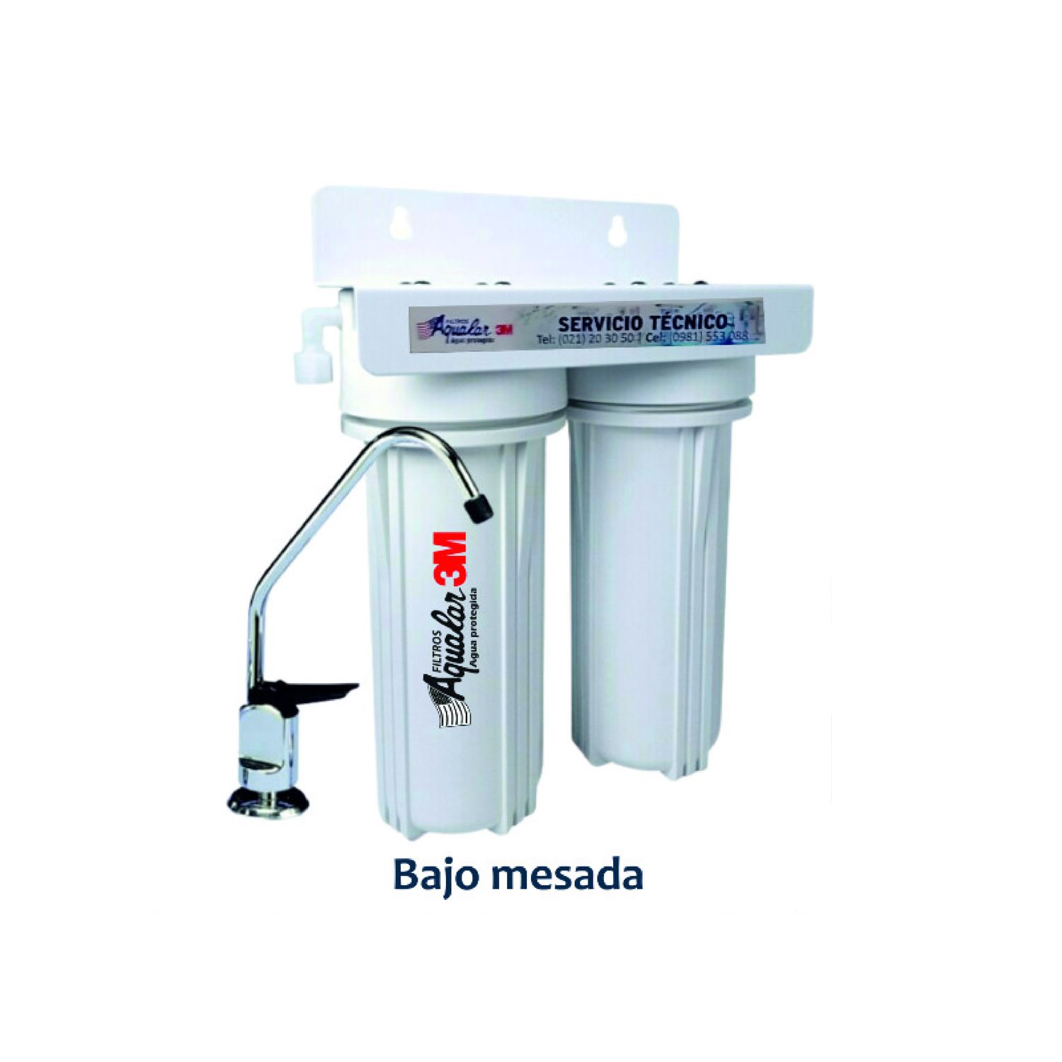 Filtro Doble Aqua Pure 3M Bajo Mesada