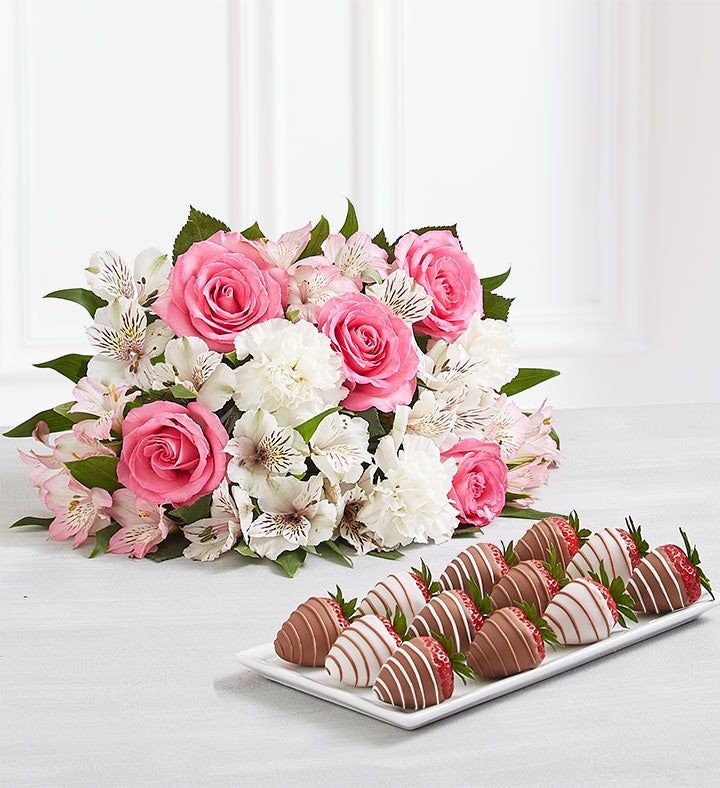 Cherished Blooms &amp; Drizzled Strawberries