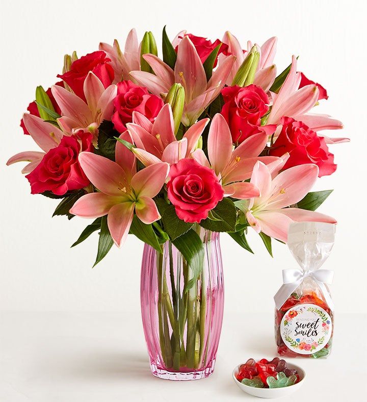 Magnificent Pink Rose &amp; Lily Bouquet