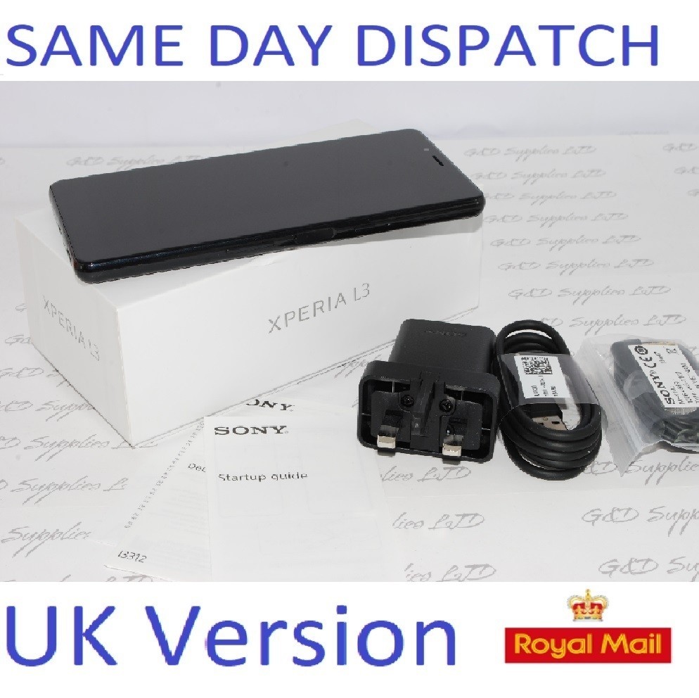 New Sony Xperia L3 I3312 - 32GB - BLACK 4G Unlocked Single Sim Smartphone UK STOCK
