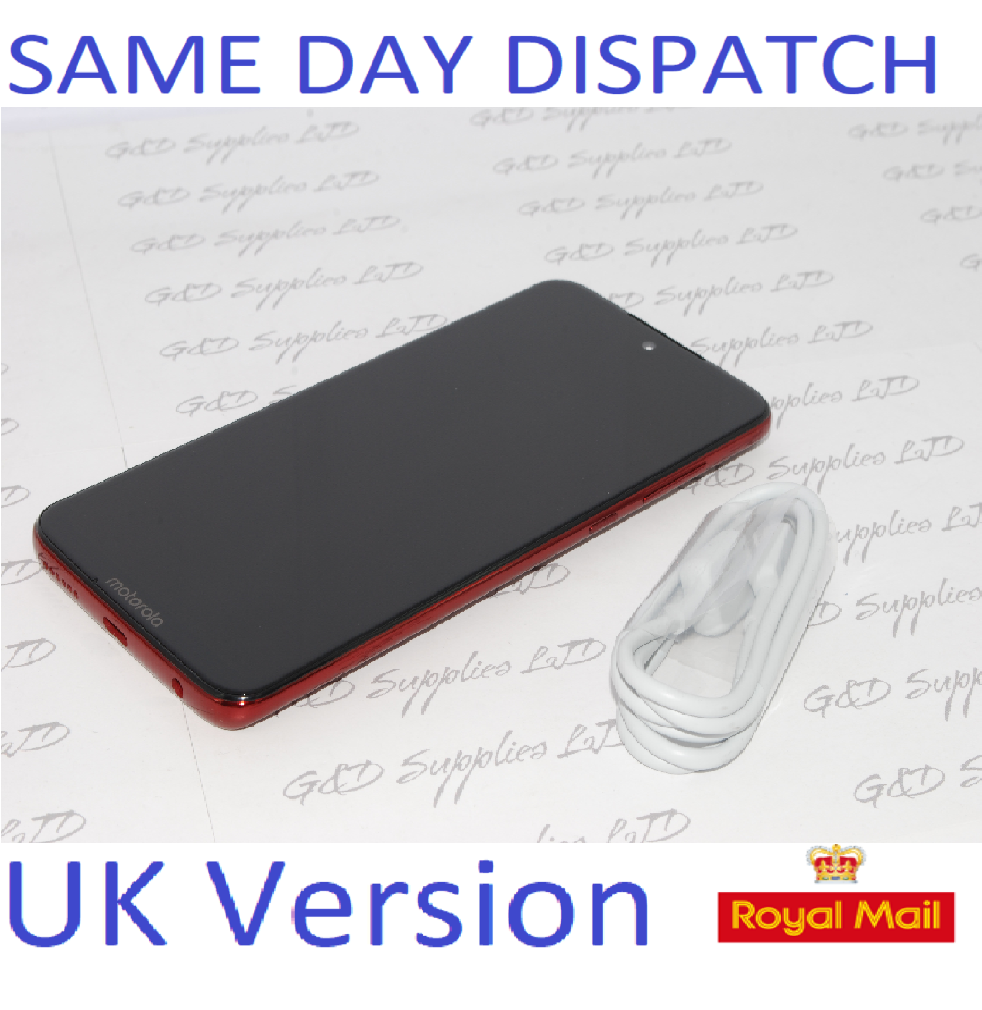 MOTOROLA G7 Plus  64GB XT195-3 RED  Unlocked Single Sim UK version NO BOX