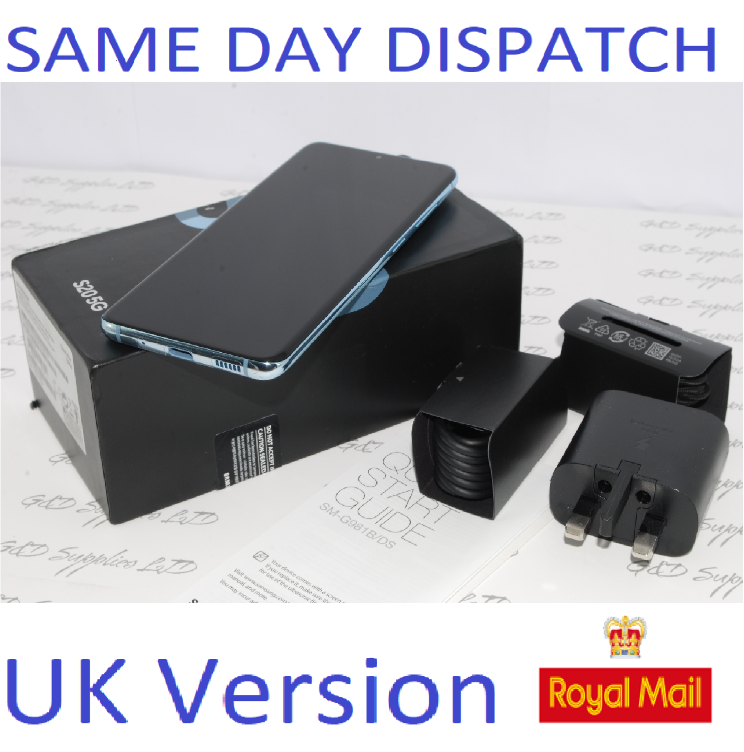 Samsung Galaxy S20 5G SM-G981B/DS 128GB 12GB BLUE  Dual Sim unlocked  UK Version #