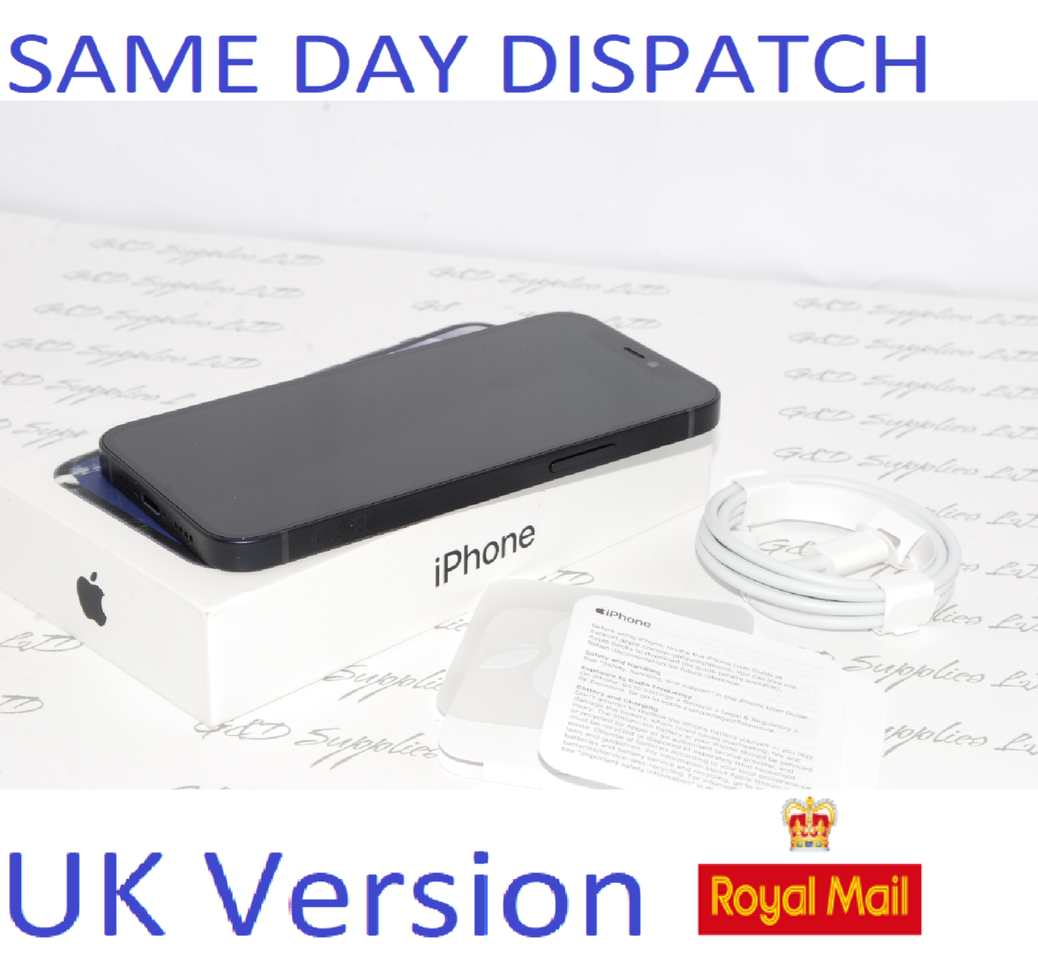 # iPhone 12 Mini Black 5.4" 64GB 5G Unlocked SIM Free MGDX3B/A UK Version