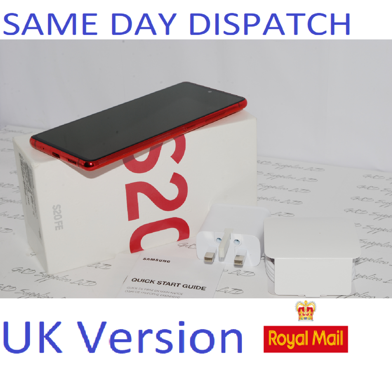 SAMSUNG Galaxy S20 FE SM-G780G/DS  unlocked 128GB 6GB Ram Cloud Red 2021 NEW Condition UK Version