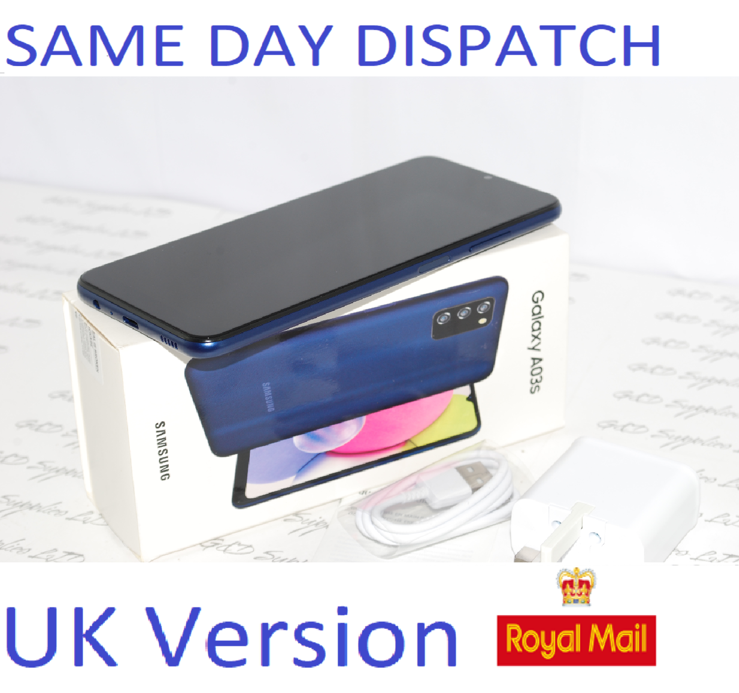 Samsung Galaxy A03s Unlocked 32GB Dual SIM NFC Smartphone BLUE UK Version !