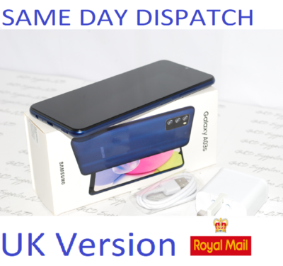 Samsung Galaxy A03s Unlocked 32GB Dual SIM NFC Smartphone BLUE UK Version #