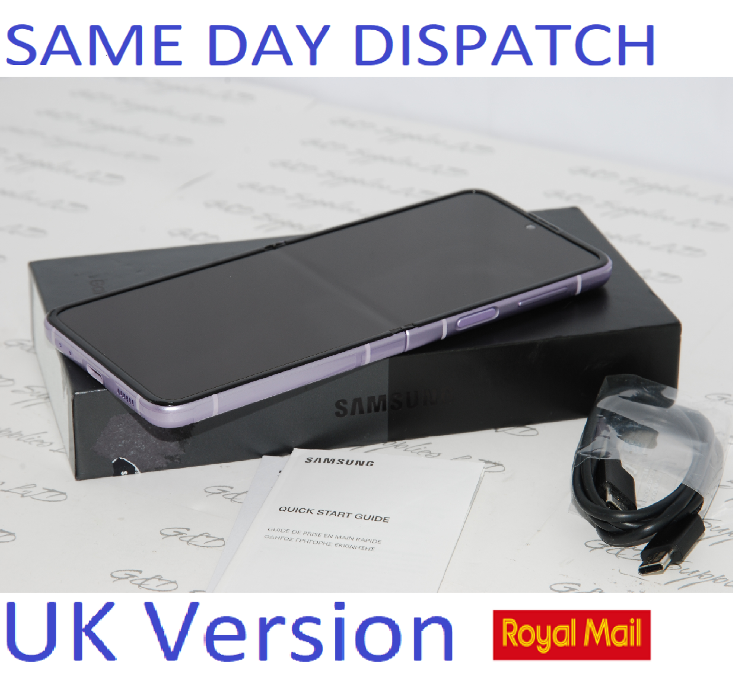 Samsung Z Flip3 SM-F711B 5G 128GB Lavender Unlocked SM-F711B New condition UK Version