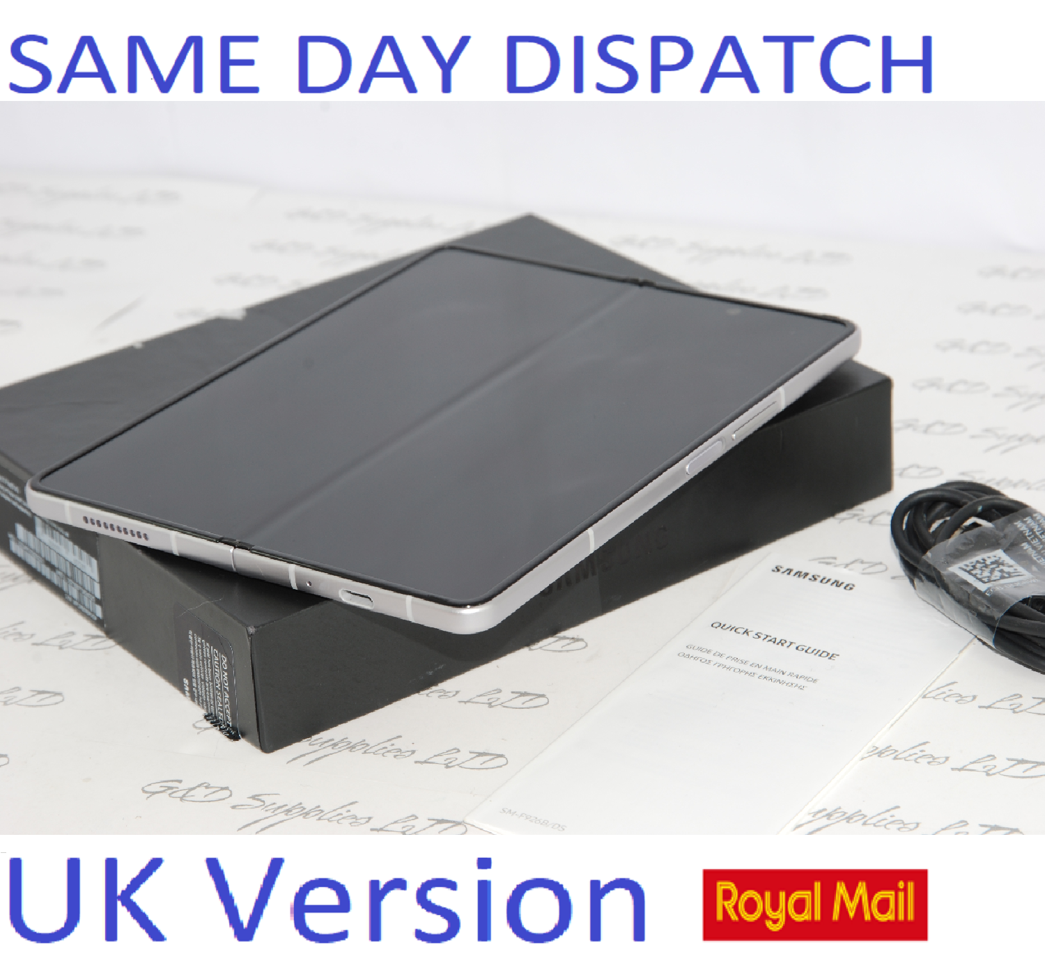 Samsung Galaxy Z Fold3 (5G) 256GB SM-F926B/DS Silver Unlocked New Condition UK Version #