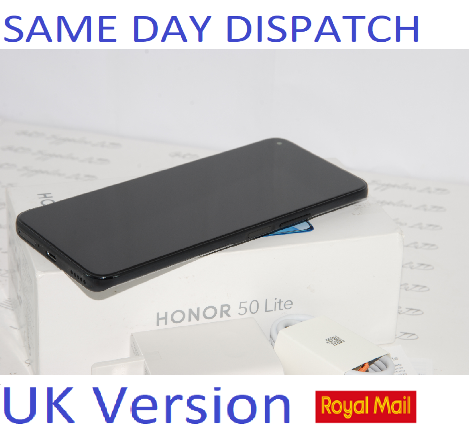 HONOR 50 LITE NTH-LX1 SIM Free Black 128GB 6GB RAM UNLOCKED NFC UK version #