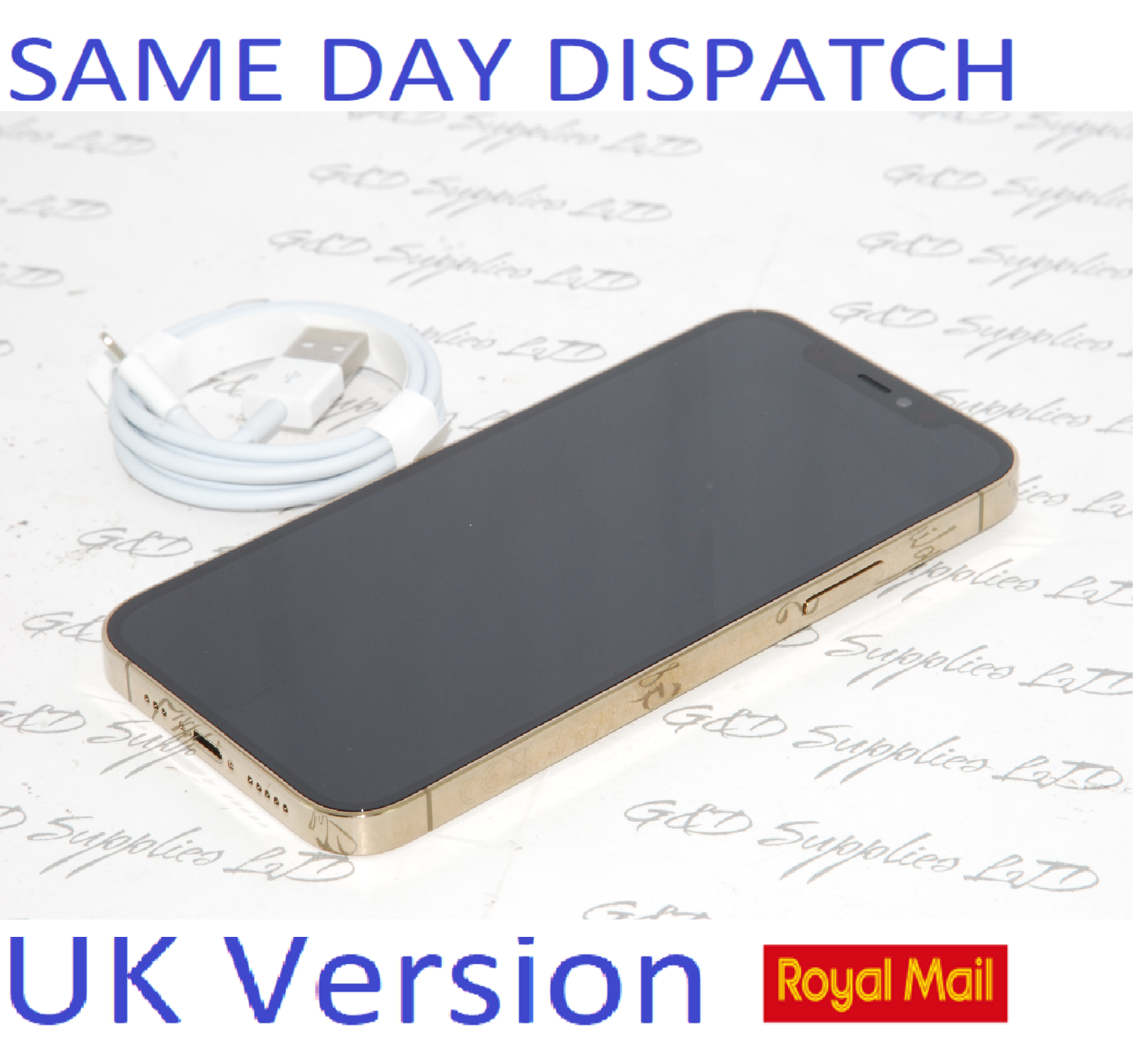 ! Apple iPhone 12 Pro MGMM3B/A 128GB Gold Unlocked Sim-free  12MP UK Version Nice Condition